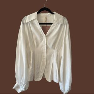 NAP Elegant White Button Down Shirt